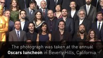 Oscar nominees line up for a star-studded group photo