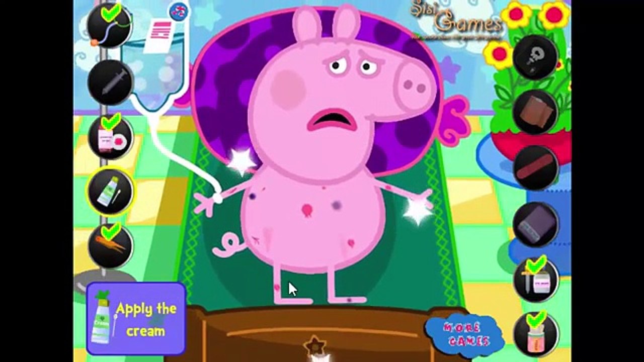 Peppa pig doctor game movie - Peppa Pig Badly injured - Surgery cartoon games for kids