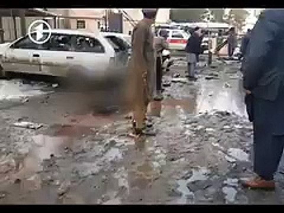 Footage of aftermath of Supreme Court b last in Kabul