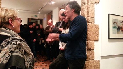 vernissage expo Bruce Clarke - discours Bruce Clarke