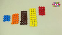 Узнайте Размеры с конфетами М&М | учим Размеры большой и Малой | узнаем размеры от маленьких до больших