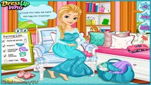 Pregnant Elsa, Pregnant Cinderella & Pregnant Ariel Gives Birth - Baby Games Compilation Play