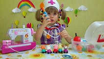 Играем в доктора чемодан доктора набор инструментов тише! Children suitcase doctor toolset quieter!