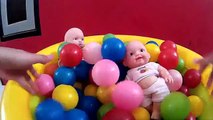 Twin Baby Doll Play Ball Pit Fun Baby Doll Bath Time & Learn Colors BABY DOLL