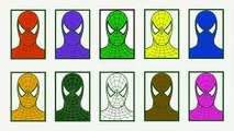 Learn Colors with SPIDERMAN | Learning Videos for Children | Spiderman Colours
