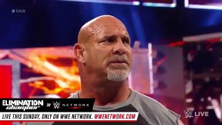 Goldberg accepts Brock Lesnar Challenge - Raw 10/17/16