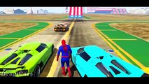 Spiderman Nursery Rhymes! Epic Race Party Superhero Kids Video! Spider-Man Children Songs