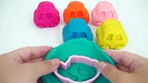 Play Doh Sparkle Cars with Shape Lilo & Stitch and Winnie the Pooh Bear Molds Fun for Kids