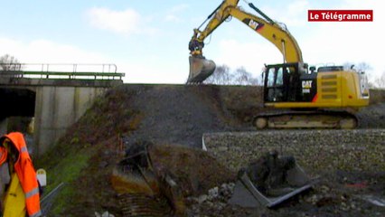 Guiclan. Des travaux en contrebas de la RN12