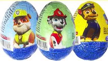 3 HUEVOS SORPRESA Patrulla Canina Chase Rubble Marshall Surprise Eggs Paw Patrol