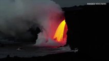 Le volcan Kilauea déverse sa lave dans l'océan Pacifique