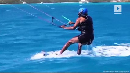 You need to see this video of Obama kiteboarding with Richard Branson