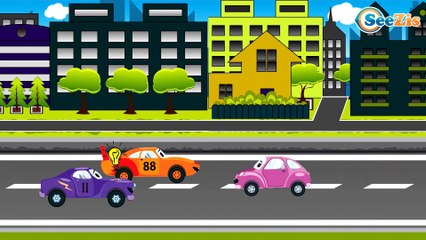 Racing cars adventures vehicles kids videos compilation Cartoons for children Part 3