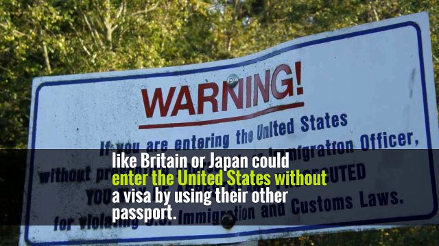 Before that legislation, some citizens of those four countries who also had passports in countries