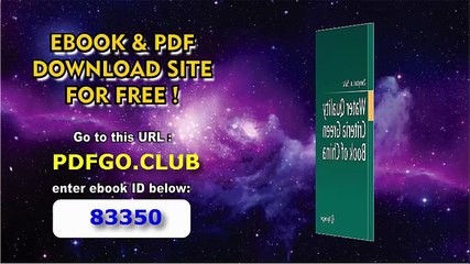 Water Quality Criteria Green Book of China