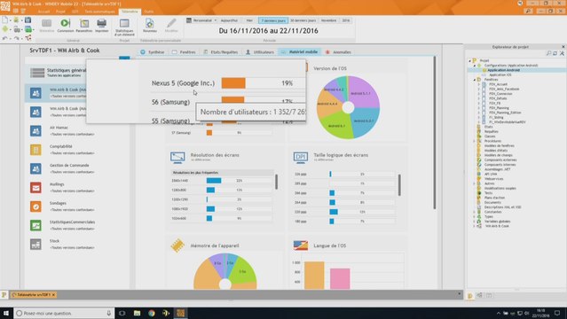 La télémétrie dans vos applications mobile avec WINDEV Mobile 22