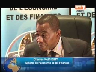 Conference de presse du Ministre de l'économie Diby Koffi sur l'atteinte de l'initiative PPTE