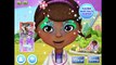 NEW Мультик онлайн для девочек—Доктор Плюшева рисунок на лице на фестиваль—Игры для детей