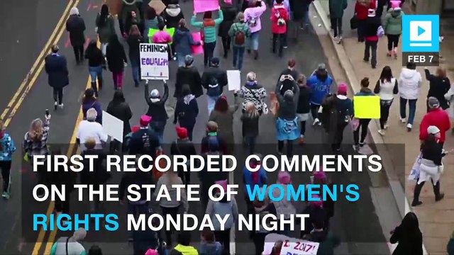 Hillary Clinton says 'the future is female' in first post-inauguration statement