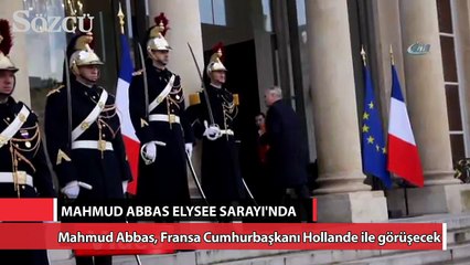 Filistin Devlet Başkanı Abbas, Elysee’de