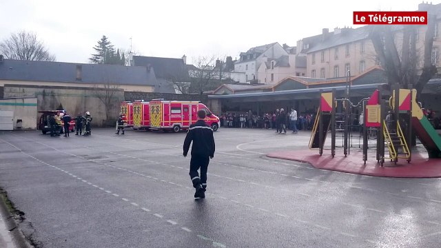 Quimperlé. Les enfants de l'école primaire rue Thiers évacués