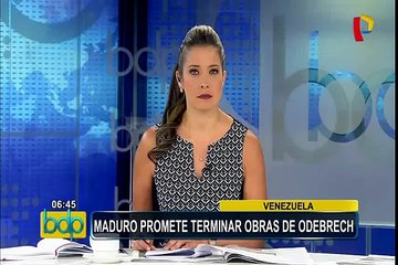Venezuela: Maduro garantiza que terminarán obras de Odebrecht