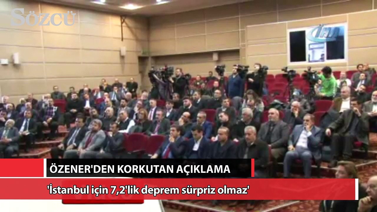 'İstanbul için 7,2'lik deprem sürpriz olmaz'