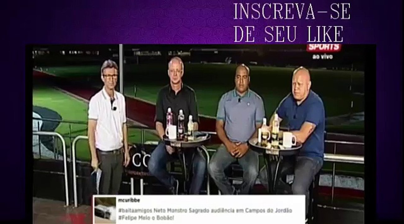 Neto Responde critica de Felipe Melo no Baita amigos e diz que está pronto para o confronto!!