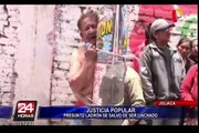 Justicia popular: ladrón se salva de ser linchado en Juliaca