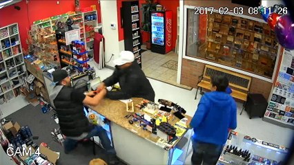 Family Fights Off Robber With Flare Gun
