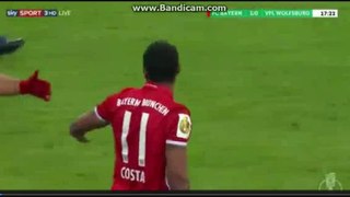 Douglas Costa Goal HD - Bayern Munich 1-0 Wolfsburg 07.02.2017 HD