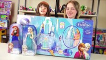Disney Frozen Elsas Ice Magic Palace Playset Toys for Girls with Anna & Elsa Kinder Playtime