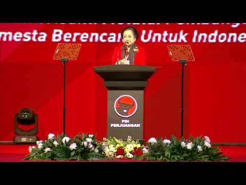 Pidato Ketua Umum PDIP Megawati Soekarnoputri di Rakernas PDIP 2016