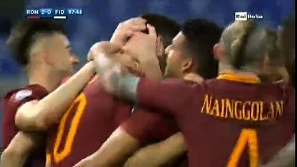Federico Fazio Goal AS Roma 2 - 0 Fiorentina SA 7-2-2017