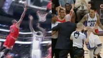 Dwyane Wade BURNS Matt Barnes with Spin Move, FIGHT Breaks Out Between Bulls and Kings