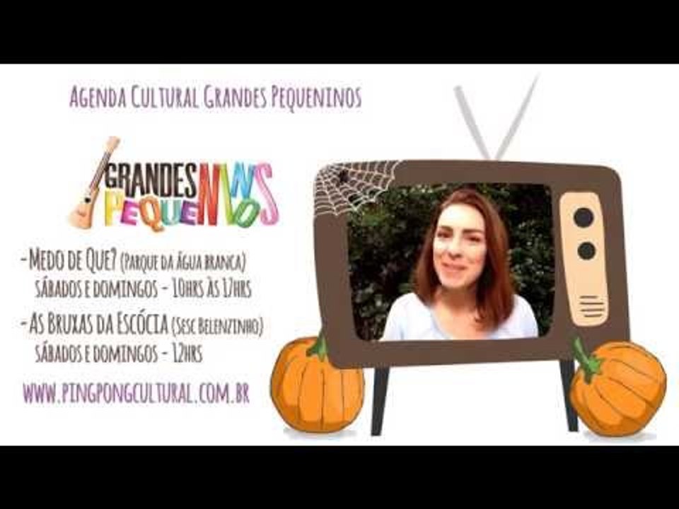 Agenda Cultural SP semana 26/10/15 - Dia das Bruxas!
