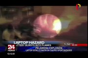 EE.UU.: laptop explotó cuatro veces seguidas