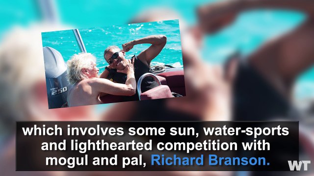 Obama and Richard Branson Go Head To Head In a Kite Surfing Competition