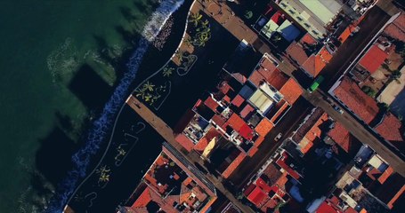 Puerto Vallarta captured by drone from the sky