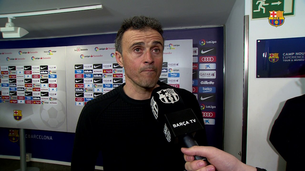 Luis Enrique: "Queremos dedicar la Copa a la afición porque ha sido una pieza clave"