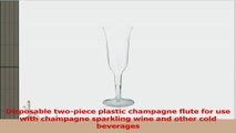WNA CCC5120 Classic Crystal Plastic Champagne Flutes 5 oz Clear Fluted Case of 120 de980cca