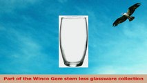 Winco 12Piece Gem Stem Less Champagne Flutes Set 85Ounce 490f8407
