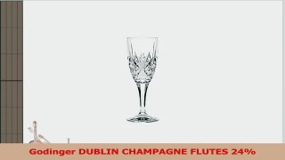 Godinger DUBLIN CHAMPAGNE FLUTES 24 36ad4a5c