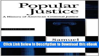 [Read Book] Popular Justice: A History of American Criminal Justice Mobi