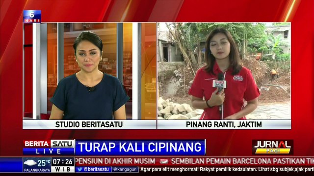 Pembangunan Turap Kali Cipinang Ditargetkan Rampung Sebulan