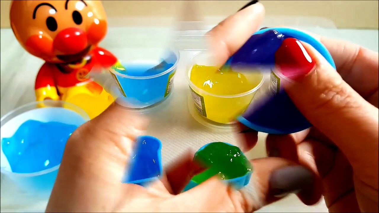 アンパンマン アニメ❤おもちゃ ふしぎなジェル カレーパンマンとしょくぱんマンとメロンパンナちゃんのお顔をつくったよ 子供向け動画 キッズトイ 夜光スライムと宇宙人出現！-FTYyH4vzi6o