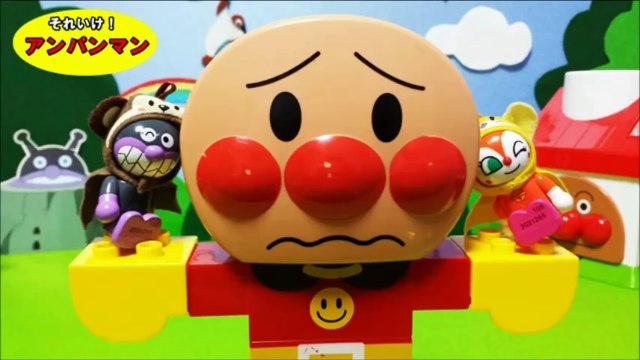 アンパンマン アニメ❤おもちゃ みんなの体がバラバラだ！アンパンマン バイキンマン ドキンちゃん 幼児向け動画 おしゃべりブロックで遊んだよ！キッズトイ-99ISPUy9ZwU