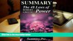 Audiobook  Summary - The 48 Laws of Power:: Robert Greene --- Chapter by Chapter Summary (The 48