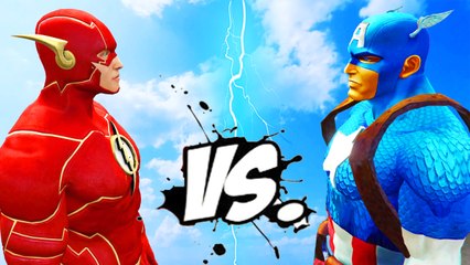 The Flash vs Captain America - Epic Superheroes Battle