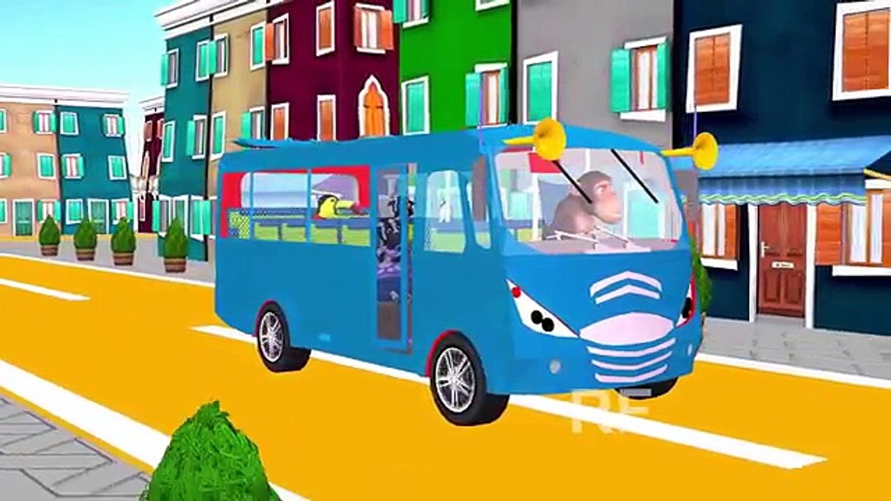 Wheels Of The Bus Go Round And Round Nursery Rhymes For Kids | Most Famous Nursery Rhymes For Kids